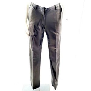 Prada black leather pants